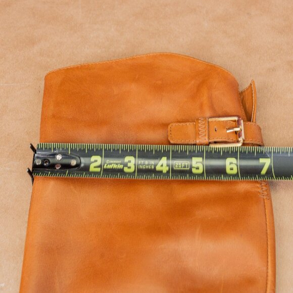 Franco Sarto Wmn Balin Wide Calf Brown Leather Riding Buckle Tall Boots sz 6 - Picture 7 of 10